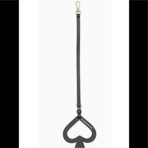 KATE SPADE LARGE CUT OUT SPADE KEY FOB/BAG CHARM